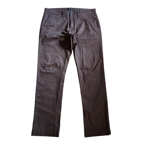 Jachs New York Mens Chino Pants Size 31 x 30 Brown Straight Fit Stretch - Picture 1 of 11